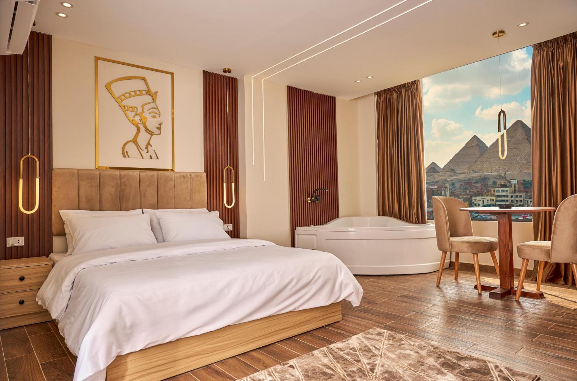 Rotana Pyramids View Hostel Nazlet el-Sîsi Buitenkant foto