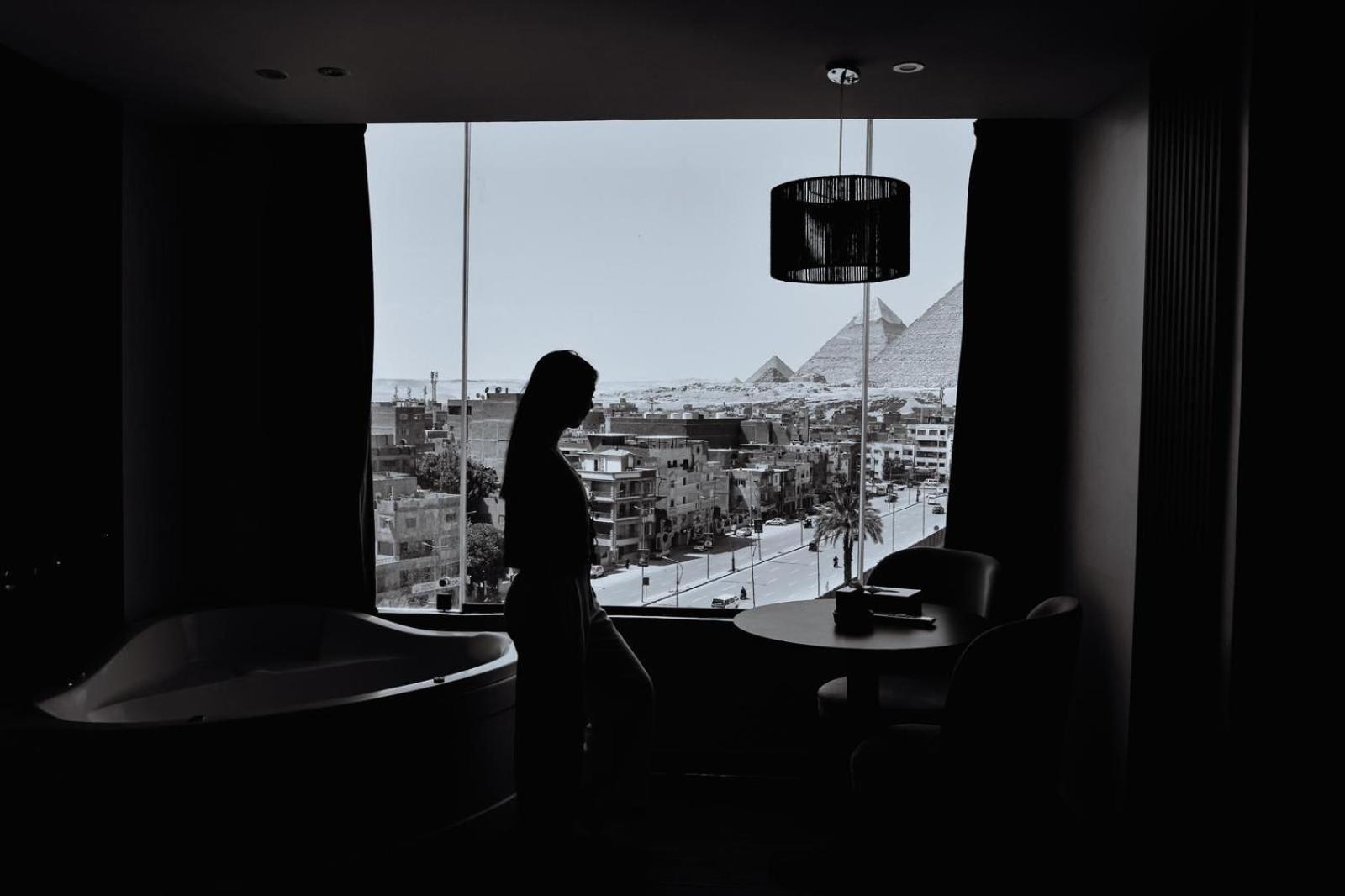 Rotana Pyramids View Hostel Nazlet el-Sîsi Buitenkant foto